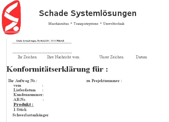  Schade Systemlsungen Datenblatt copyright (c) 2006.