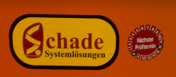  Schade Systemlsungen Abnahmeplakette copyright (c) 2006.